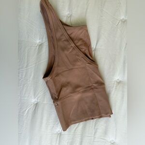Lululemon Power Pivot Ribbed Tank in Pink Clay Size 10